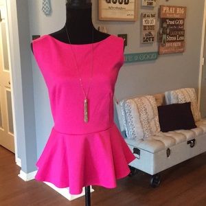 Sleeveless Peplum Top